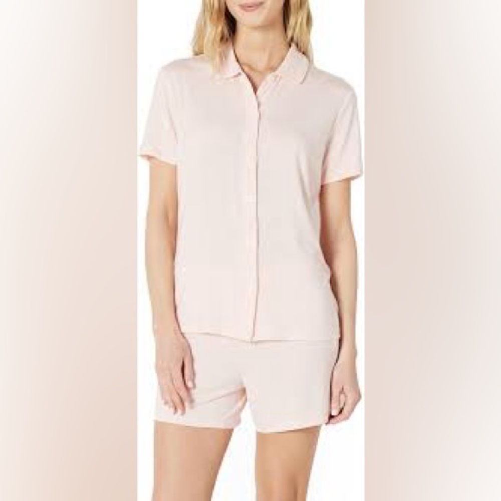 Amazon Essentials x Sofia Grainge Short Sleeve Pajama Set Pink NWT Size‎ XL
